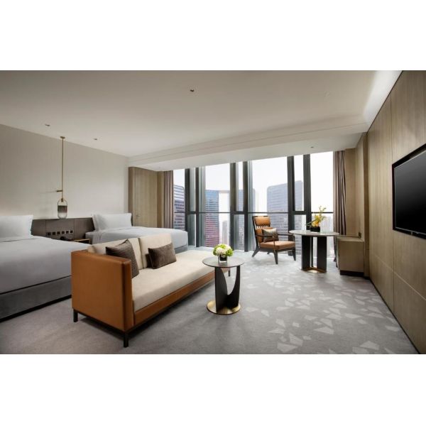 Intercontinental Hotels Group Entry Lux Style Bedroom Furniture Sets Wooden Fixed Furniture Decorations