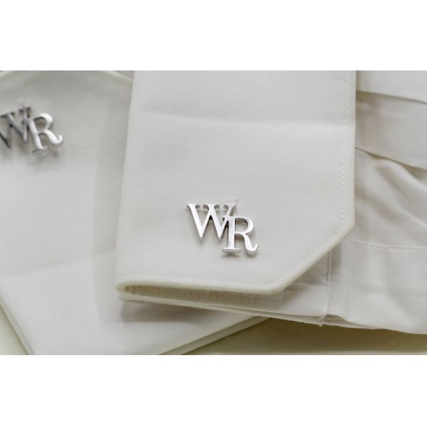 CZX Personalized Name Cufflinks  Customized  Groom Wedding Sterling Material Cufflinks