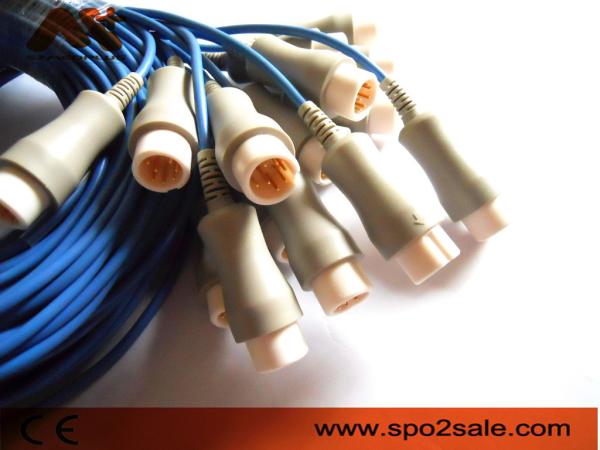 Gris de câble d'extension de Masim Spo2 de câble de Mindray Spo2 de datex