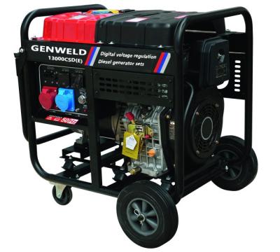 GENWELD 13000CSD (E) grupos de gerador diesel do regulamento de tensão de Digitas