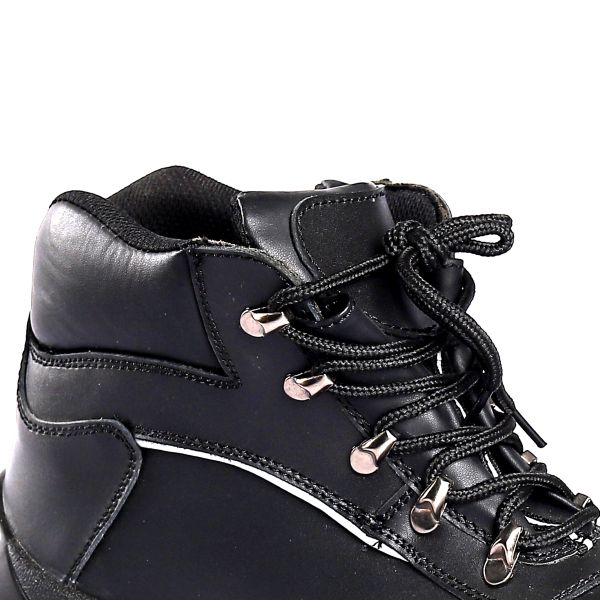 Zapatos de seguridad de inyección de PU resistentes al deslizamiento y a la abrasión Género Unisexo UE 35-48 Botas de trabajo para hombres Trabajador