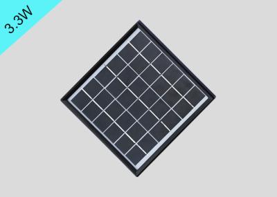 Yard Light Thin Film Solar Panels , Mini Monocrystalline Solar Panel 3.3 Watt