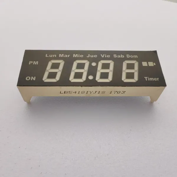 Yellow/Green 4 Digit 7 Segment LED Display For Timer Control