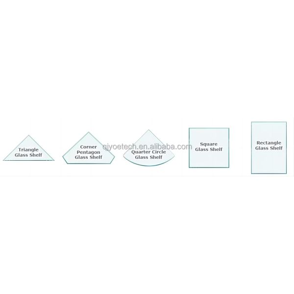High Strengthened Clear Tempered Glass Magic Corner Wall Mounted for Interior Bathroom Shower Decoration