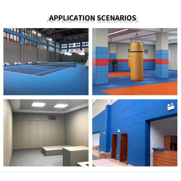 Durable Perforated Leather Wall Padding / Acoustic Foam Panel For Hall