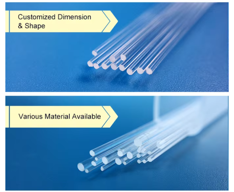 High Precision Clear Fused Quartz Triangular Capillary Tube for Optical Fiber