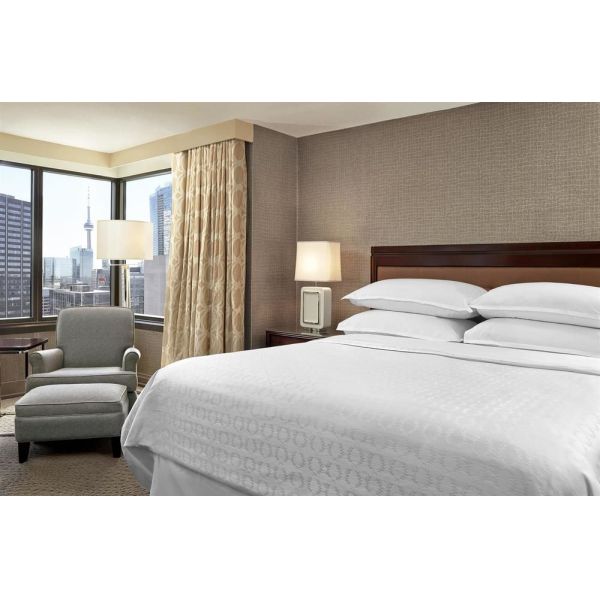 King / Double Size Cherry Veneer Boutique Hotel Furniture Customized Size