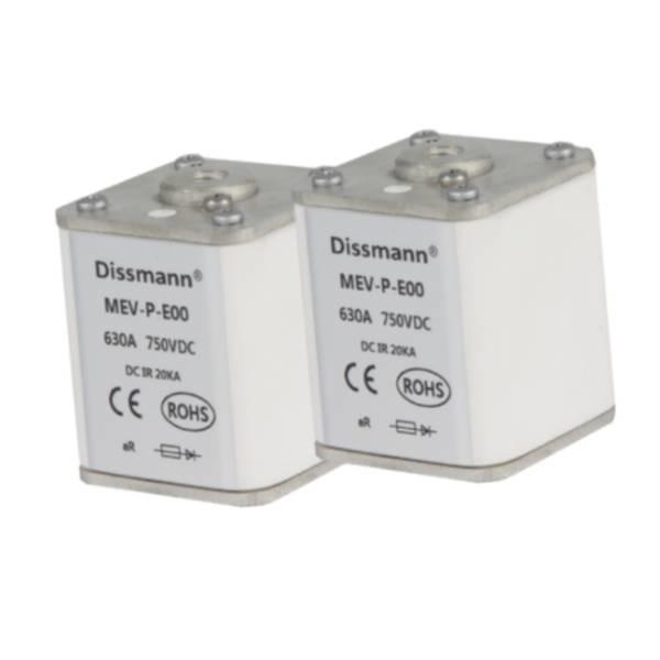 Quadrado padrão europeu industrial dos fusíveis 750VDC do poder do semicondutor