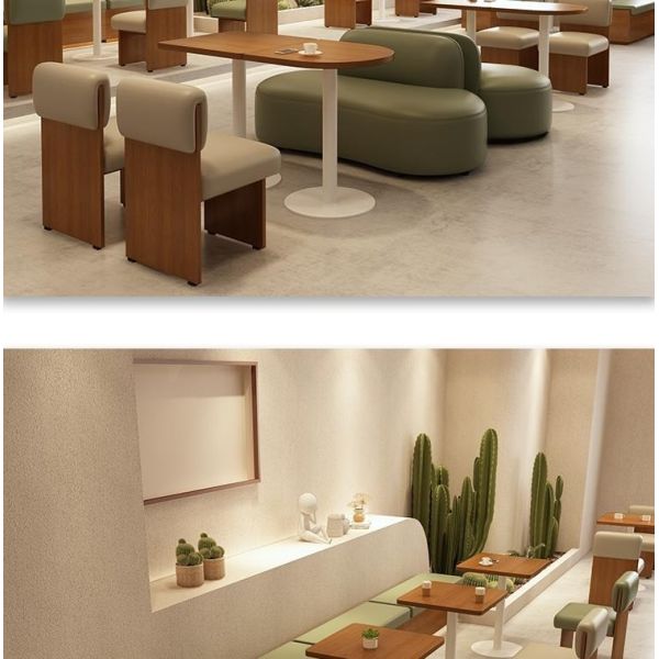 High End Besopke Leisure Sofa Coffee Table Free Combination Set Green Beige Color