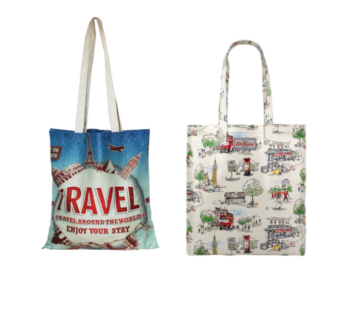 Sublimation Polyester Jumbo Canvas Tote Bags Reusable Canvas Bags Bulk