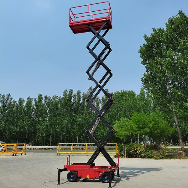 2m To 4m Mini Mobile Scissor Lift 300kg Portable Hydraulic Platform Lift