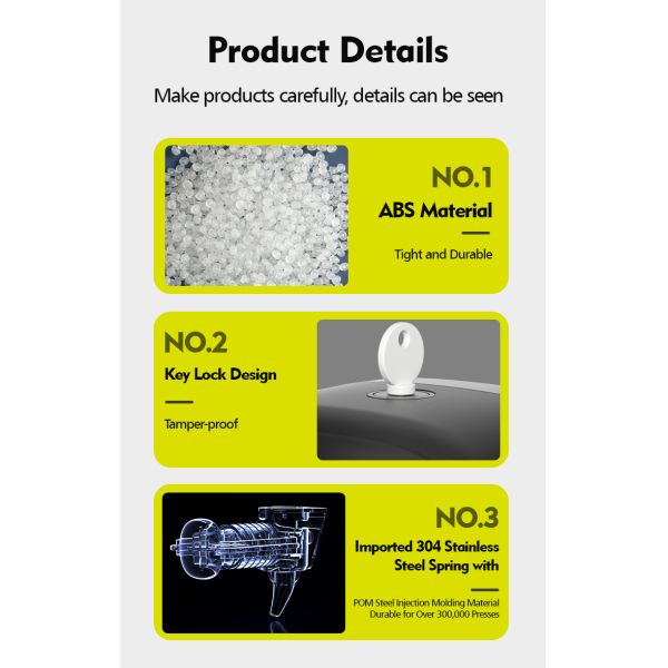 Modern Wall Mounted Pump Soap Dispenser 800ML Refillable For Home Hotel Bathroom Kitchen