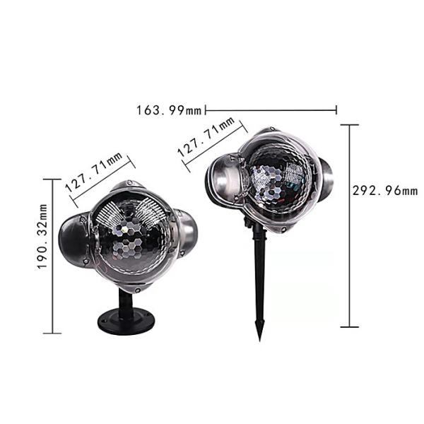 Hot Sale Mini Snowflake Christmas Projection Lights Outdoor Waterproof Snow Landscape Lights