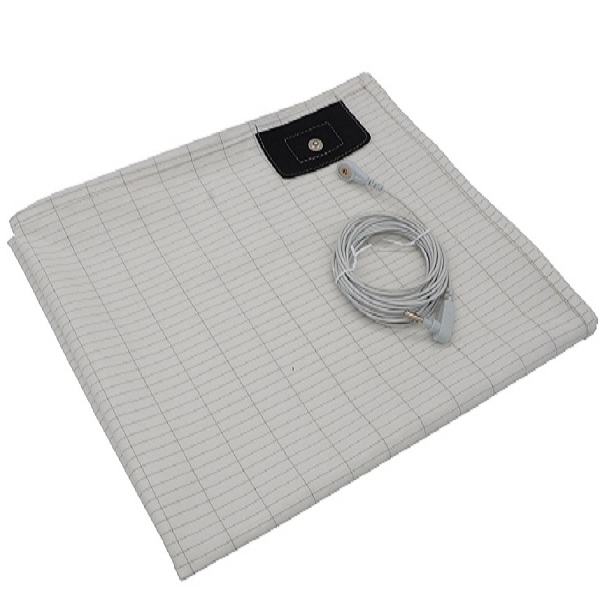 Custom Queen King Size Grounding Flat Sheets for Earthing Bed Organic Cotton With Grounding Cord Conductive Earthing Bed Sheet
