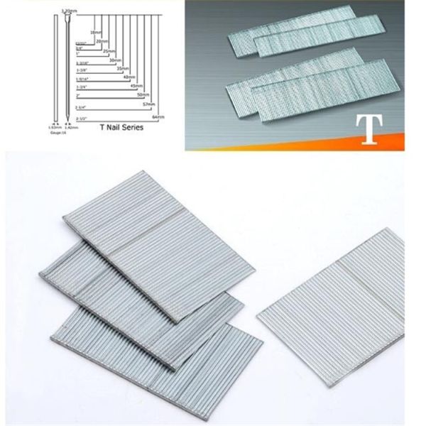 16GA T Nails Series Stainless Steel Nail Gun Nails Galvanized Brad Nails