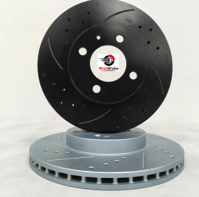 Wholesale Auto Brake Disc Slotted And Drilled For Seat Skoda BMW Serie 3 Premium Car Parts Backing System Drilled Disc Brake For European Cars