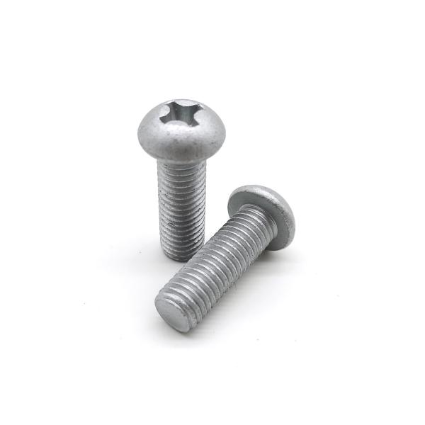 Zinc Aluminium Flake Coating Cross Recessed Pan Head Screw GB818 ISO7045