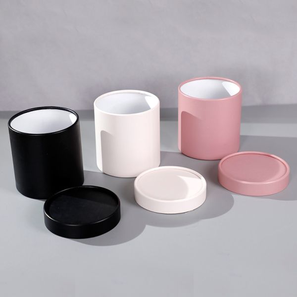 Coffret en papier de cadeau de collier rond en acrylique rectangulaire personnalisé