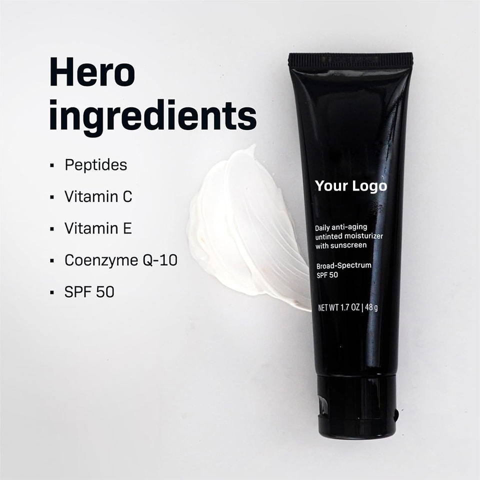 OEM ODM Sun Protection 5-in-1 Anti Aging Brightening Moisturizing Whitening Color Sunscreen Spf 50