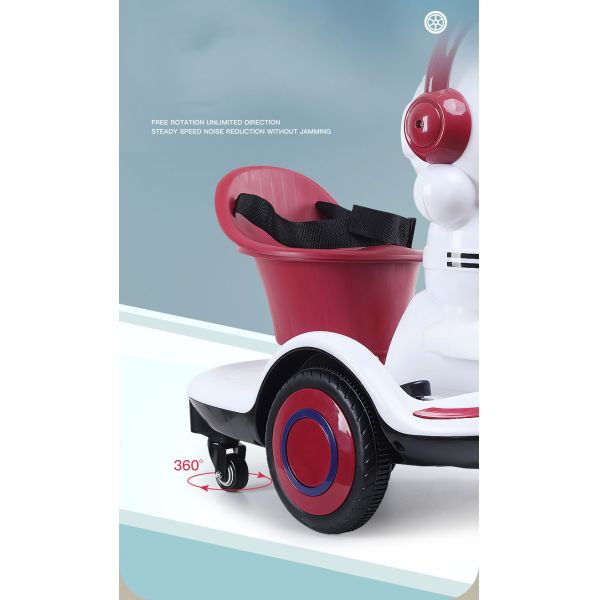 Age 4-6Y Electric Vehicles 6V 4AH Truck Car Children's Cartoon Push and Racer LED Lights Max Weight 50lbs
