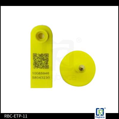 Personalizado imprimindo a estrutura impermeável RBC-ETP-11 das etiquetas de orelha dos rebanhos animais