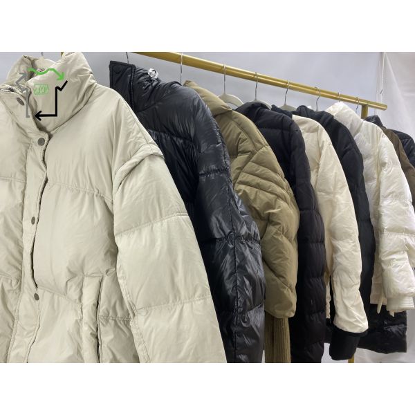 Wholesale Bulk Used Winter Clothing Grade A Quality Mixed Colors Polyester Cotton Jackets 
Used Winter Clothing