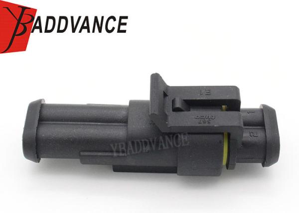 Cor preta de 2 conectores 282104-1 de Tyco ampère da maneira 282080-1 fêmea masculino