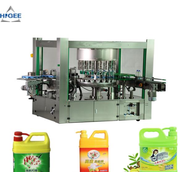 Hot Melt Glue Flat Bottle Labeling Machine For Dish Washing Liquid Bottle