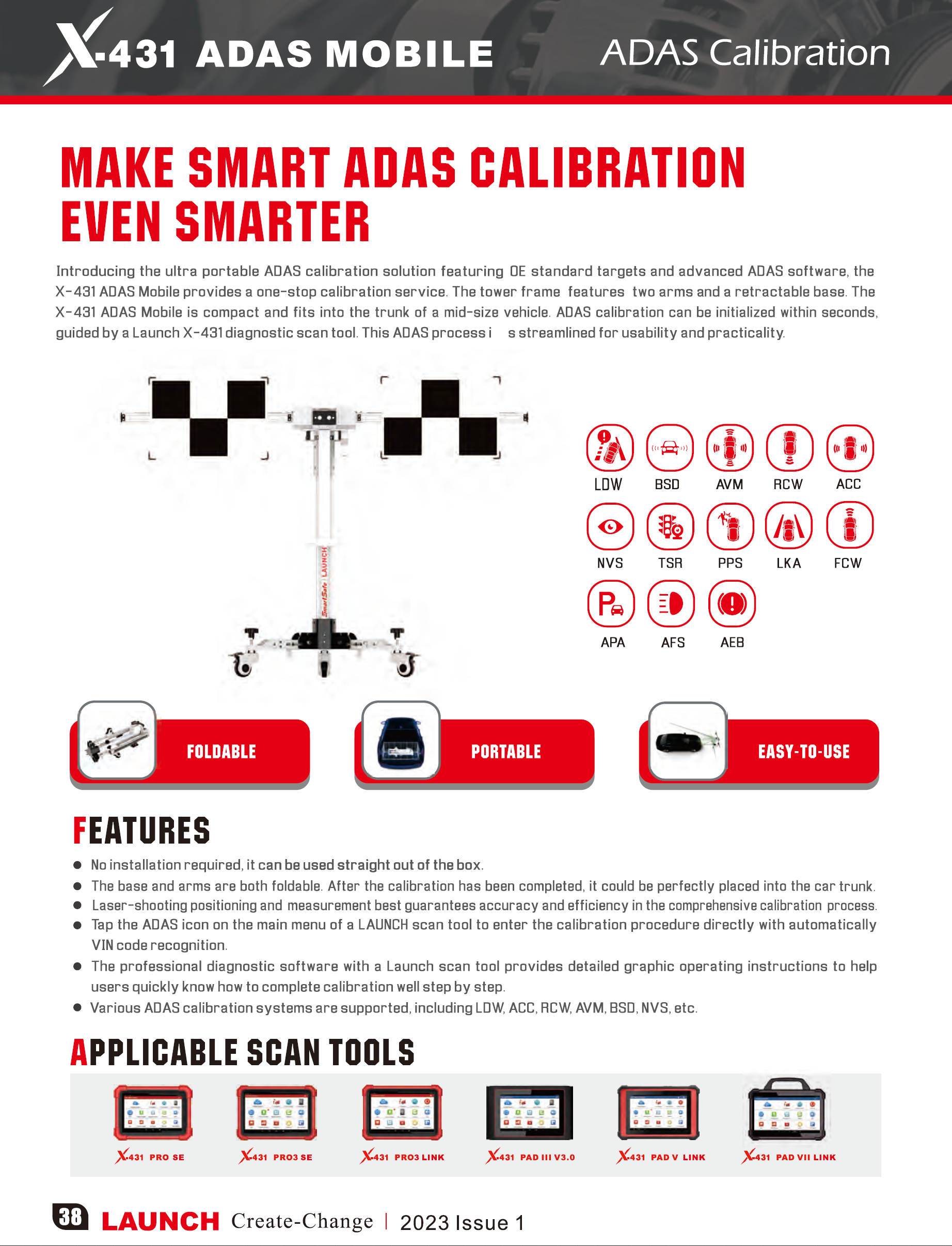 Launch X-431 ADAS MOBILE PLUS  Diagnostic Scanner