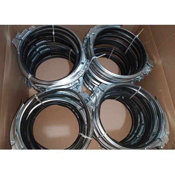 O Type Ring Round Duct 150mm Galvanized Steel Pipe Clamp