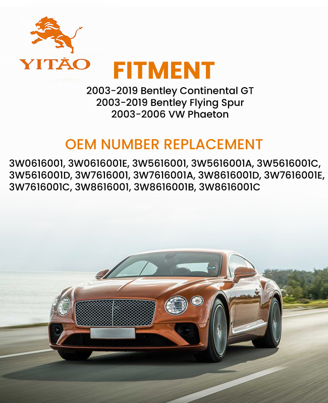 3W0616001 Air Spring Suitable for Bentley Continental GT/Flyer / Volkswagen Phaeton