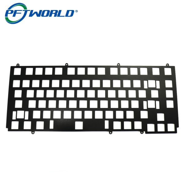 Части изготовленной на заказ алюминиевой клавиатуры филируя с черной оксидацией обрабатывая обслуживания