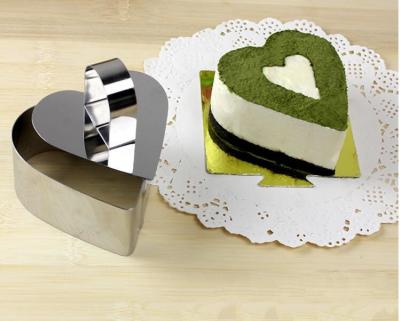 RK Bakeware China Foodservice NSF Aço Inoxidável Forma de Coração Mousse Molde de Anel Molde de Bolo de Queijo Lamy