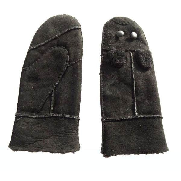 Promotion Fashion Plain Daily Life Usage Winter Warm Real Lamb Fur Mittens Gloves