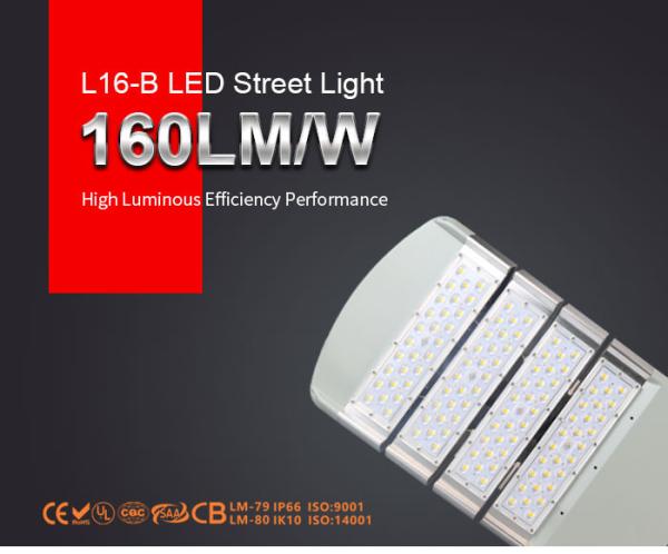 Aluminum Material Smart 200W LED Street Lights 160lm/w CE ROHS CB Certificated
