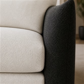 Contemporary Two-Tone 1-Seater Metal-Base Swivel Chair TR-H003