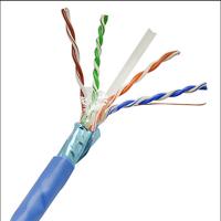 Cabo do ftp 23AWG Cat6 do revestimento 1000ft do LDPE, cabos ethernet do gato 6
