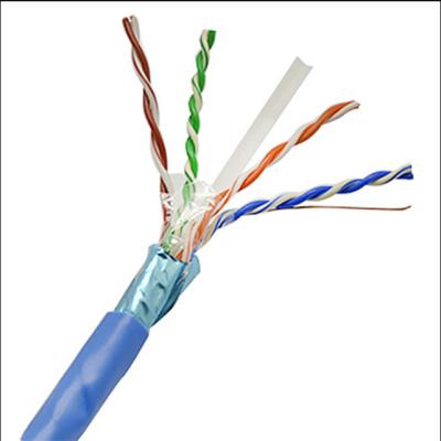Cabo ethernet 305m do cobre Cat6 do ftp 23AWG para a telecomunicação