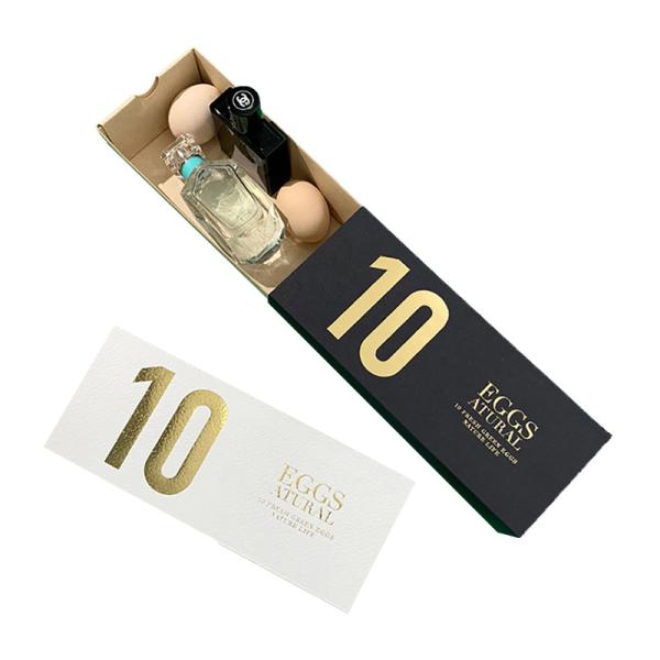 Gold Stamping Personalized Egg Gift Box  Cardboard Egg Cartons Easter Pulp Tray Storage