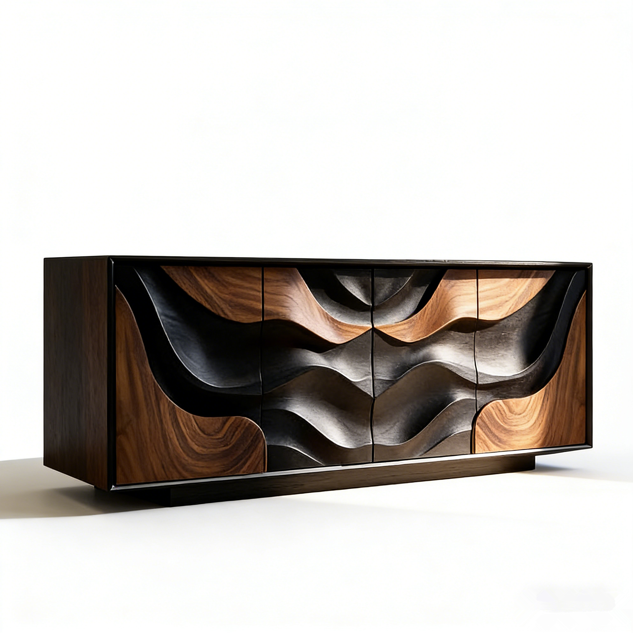 High Quality Wooden Sideboard Table with Large Storage Living Room Kitchen Buffet Cabinet Sideboard with Drawer and Doors