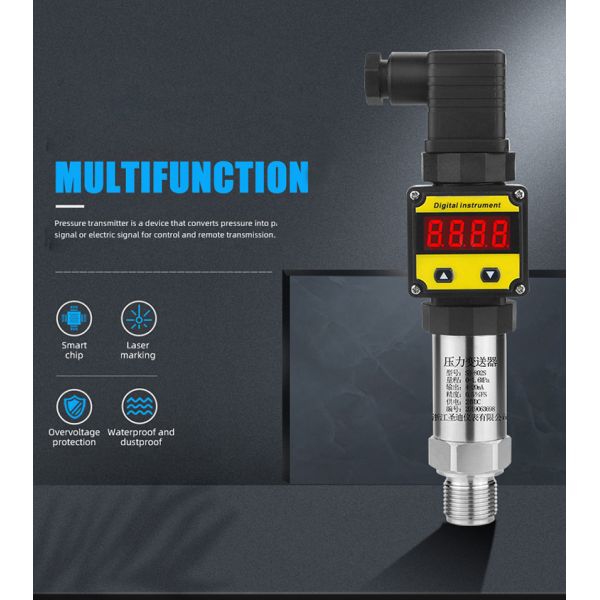 4-20ma 0-5v LED Digital Waterproof Liquid Pressure Sensor with Smart Fire Controlling