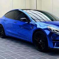 Super chrome Nil bleu TPU auto-guérison de la peinture de couverture de couleur de voiture PPF