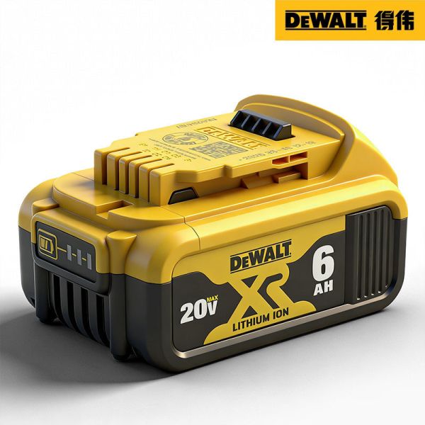 CE Certificate Lithium Battery Dewalt 20V 6Ah 8000 Cycles DCB206 With Box Package