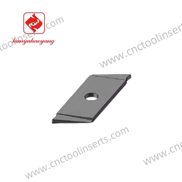Insertos de fresado CNC con recubrimiento PVD HYLN220108-1.0 HYZ09, también pertenece a los insertos de ranurado. Adecuado para el mecanizado de acero dulce.