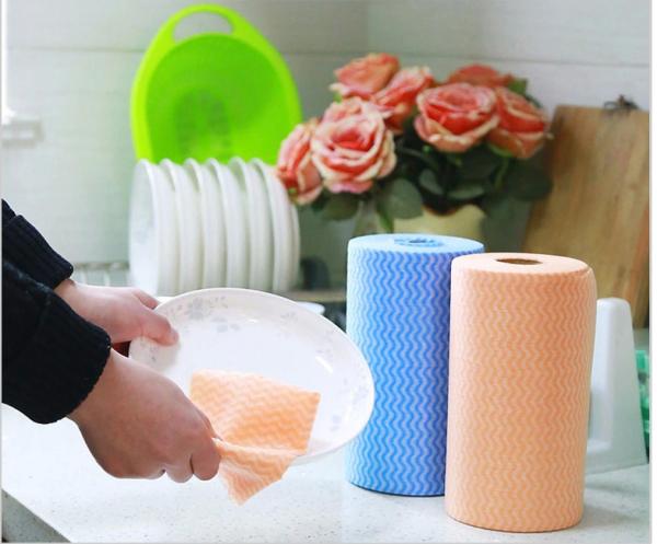 Safe Disposable Spunlace Nonwoven Wipes For House Keeping And Cleaning