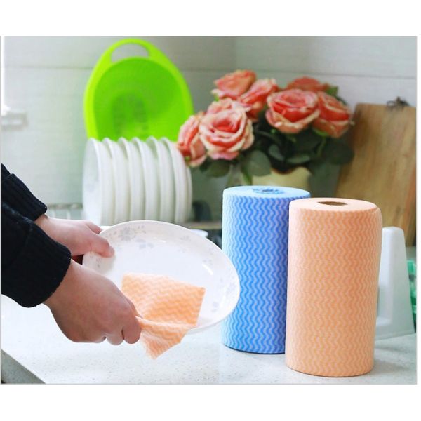 Disposable Spunlace Nonwoven Wipes Cleaning Wipes With Different Color