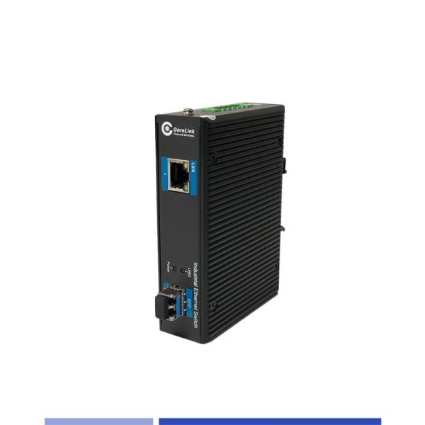 Industrial Fiber Media Converter 10/100/1000M 1 SFP with 1 RJ45 port Singlemode SMF Duplex 1310nm 20KM
