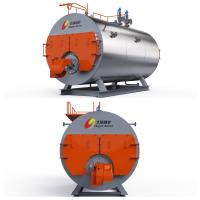Caldeira de vapor horizontal a gás de 10 t/h Baixa perda de calor Potência suficiente Proteção de segurança múltipla