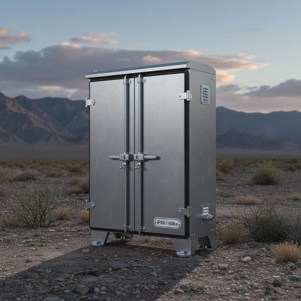 IP55/IP65/IP66 Customizable Outdoor Electrical Cabinet 60kA, Hermetically Sealed