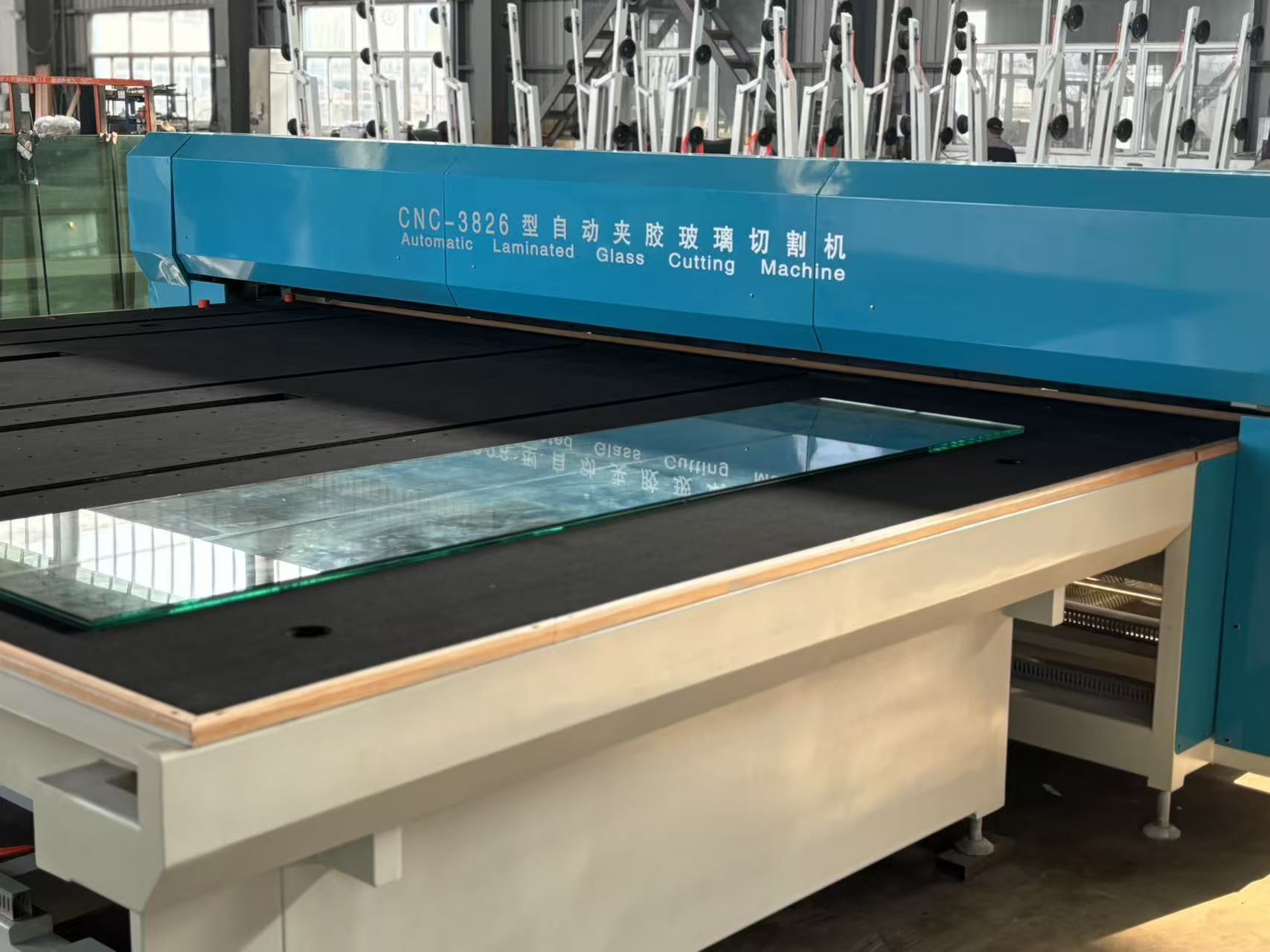 Fully Automatic Glass Cutting Machine for Laminated Glass with CNC EVA Cutting Line Infrared Heating and Automated Loading and Cutting Features